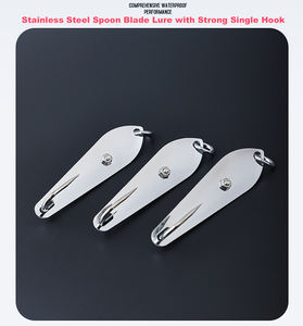 Leurre de pêche au laser en acier inoxydable pour thon, type cuillère, coulant, pour la pêche à la traîne, divers modèles, robuste, pour la pêche en mer - Product Image 6