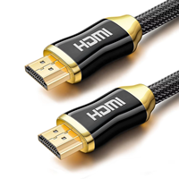 Câble HDMI mâle-mâle 8K/60Hz 4K/120Hz 48 Gbps HDCP2.2 avec gaine en PVC pour PS4, Switch, boîtier d'extension, microphone, moniteur et lecteur DVD