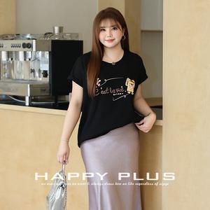 เสื้อยืด Aloha Black Fries Cat สำหรับผู้หญิง ทรงโอเวอร์ไซส์ พิมพ์ลายการ์ตูน ผ้าฝ้ายเจอร์ซีย์ ระบายอากาศได้ดี สวมใส่สบาย - Product Image 3