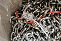 Chaîne de convoyeur à maillons soudés en acier au carbone galvanisé Yumetal Standard
