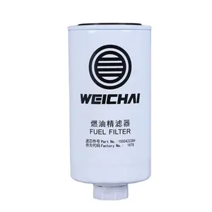 Filtro de aceite Weichai 1000428205a filtro de combustible del motor 1000428205