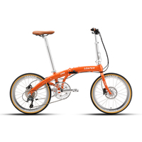 Vélo pliant 451 avec pneus de 20 pouces, alliage d'aluminium, moyeux creux 53T, 120 moyeux, 10 vitesses, freins à disque hydrauliques – Promotion