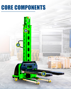 500kg <strong>1500kg</strong> Self-Lifting Pallet Loader Semi <strong>Electric</strong> Self Load Lifting Portable <strong>Stacker</strong> - Product Image 5