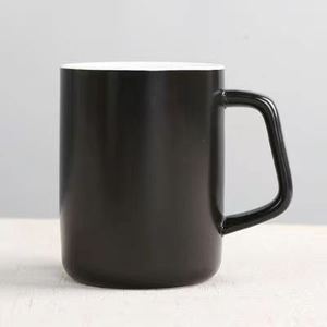 แก้วเซรามิก หูจับชุบทอง ใช้ในบ้าน/สำนักงาน สีพื้น แก้วเดี่ยว - Product Image 4