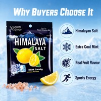 Sea Salted Lemon Mint & Ginger Juice Candy 15g Bag Packaging for Casual Snacking Wholesale Available