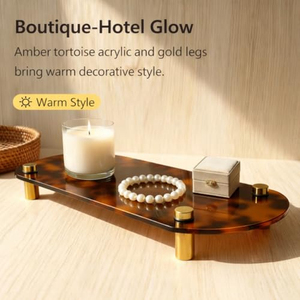 Le dernier modèle de plateau à collation en acrylique à imprimé léopard personnalisé pour la maison, organisateur de bijoux, support de rangement pour parfums - Product Image 3
