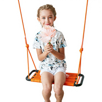 Ropecube - Balançoire en corde tressée à la main pour enfants, pour l'intérieur, l'extérieur, la cour, la maternelle, l'école, installation facile