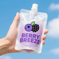 Pochette à bec verseur en PLA biodégradable, sac Doypack personnalisé, écologique pour la bière, les jus et autres boissons