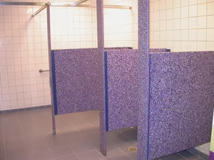 Recycled HDPE Plastics Building Brick Can Be Used To Build Sound Walls / Sheds / Toilet Stalls / HDPE Privacy Stalls