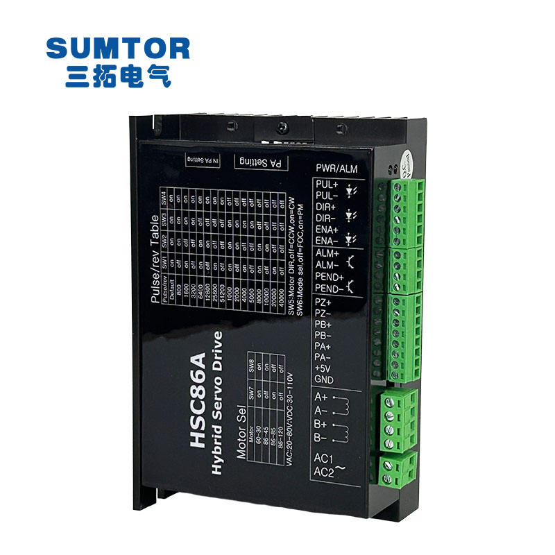 2 Phase Hybrid Closed Loop Step Motor Driver HSC86A for NEMA 34, 8A ...