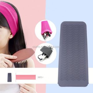 แผ่นซิลิโคนทนความร้อนสำหรับหนีบผมเครื่องมือยืดผม - Product Image 5