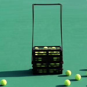 Panier à balles de tennis portable et léger à roulettes, porte-balles de pickleball et de tennis avec utilisation sportive, fabriqué en plastique et en métal - Product Image 6