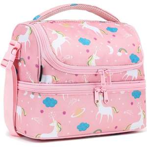 Bolsa Térmica para Almuerzo de Doble Capa con Diseño de Unicornio, Bolsa Grande para Niños y Adultos, Correa Ajustable, Diseño Moderno para Niños y Hombres - Product Image 1