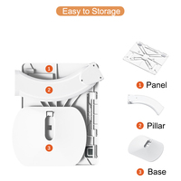 OATSBASF support de rangement pliable multifonction pour ordinateur portable, support de bureau réglable