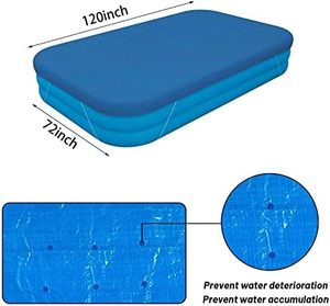 Cubierta para Piscina Inflable Marazual Ming-85 Azul de 3 m x 1.8 m, de PVC Ecológico, Impermeable y Resistente a la Lluvia - Product Image 2