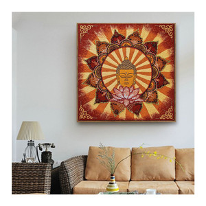 Wholesale 5D Diamond <strong>Painting</strong> DIY Home Decoration Cross Stitch <strong>Buddha</strong> Head Still Life <strong>Paintings</strong> - Product Image 1