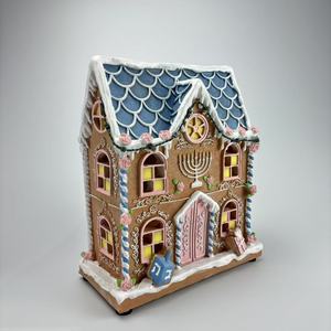 Gran Set de Construcción de Casa de Jengibre Inspirada en Personajes con Kit de Luces, Decoración Navideña para Niños y Adultos, Adornos para Árbol de Navidad y Bolas de Navidad - Product Image 5