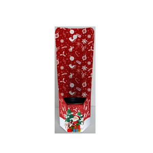 庭のクリスマスツリーデカール花植物ラップハンドルチューブ透明プラスチックポット