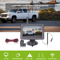Kit de caméra de recul de voiture sans fil personnalisé 4.3 pouces 720P IP68 capteur d'image CCD/ADH à 2 voies système de caméra de véhicule