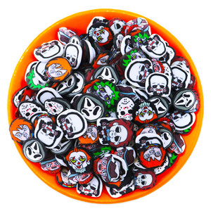1 KG/BAG 5MM di personaggi di Halloween fai da te minuscole fette di argilla polimerica alla rinfusa in miniatura spruzza per oggetti artigianali in resina melmosa - Product Image 1