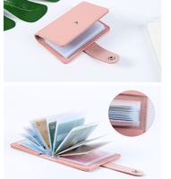 Dompet Kartu Kredit Kulit PU Minibook Custom Laris Manis dari Pabrik, Dompet Kartu Visa/ID Tipis