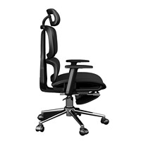 Chaise ergonomique confortable en maille avec accoudoirs réglables en hauteur, dossier pivotant, confort pour une longue utilisation assise, idéale pour la maison, le bureau, l'étude ou la chambre.