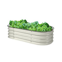 Bac à légumes surélevé en métal pour légumes, fleurs, herbes, jardinière haute OEM ODM, design décoratif galvanisé