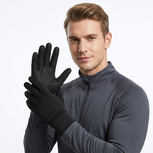 Gants de course et de cyclisme WESKOS pour hommes et femmes, en polyester, à doigts entiers, légers, avec technologie tactile, chauds pour l'hiver - Product Image 5