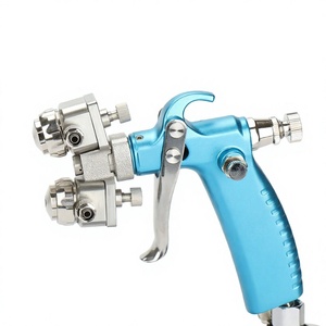Pistola de Pulverización Prona MRS-2R de Doble Boquilla y Doble Cabezal de Aleación de Aluminio Cromado con Tecnología HVLP de Alta Presión y Nano Pintura, Garantía de 1 Año - Product Image 4