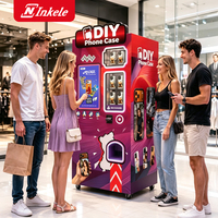 Distributeur automatique de coques de téléphone portable à paiement par carte de crédit, code QR et monnayeur, pour usage commercial en rue