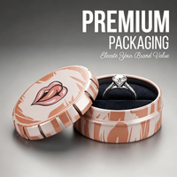 Boîte de rangement en métal ronde à fermoir, nouveau design OEM, pour bijoux et bonbons, avec logo personnalisé, vente en gros