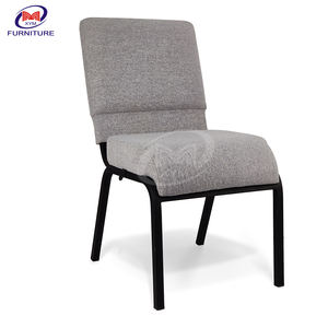 Mayoristas Silla de iglesia gris métal Banquete Sillas de auditorio apilables Cojines gruesos Silla de <span class=keywords><strong>teatro</strong></span> - Product Image 3