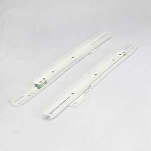 Glissières de tiroir de cuisine robustes et durables, revêtement blanc, glissières silencieuses en acier, rails pour armoire, commode, meubles - Product Image 4