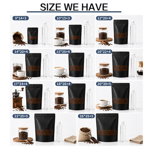 Emballage personnalisé en sachet jetable, film plastique en rouleau, BOPP laminé, thermoscellable, qualité alimentaire, impression de logo, sachet Doypack noir autoportant - Product Image 4