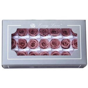 Fleurs préservées de qualité supérieure, fleurs immortelles, rose de 2 à 3 cm de diamètre, cadeau, <span class=keywords><strong>fleur</strong></span> éternelle, boîte cadeau - Product Image 2