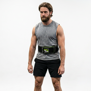 Hot Selling Heavy Duty Cowhide Gym Training Back Support Double Prong Fitness <b>Exercise</b> Cross Fit Workout <b>Belt</b> - Product Image 1
