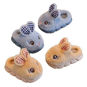 Women's Canvas Cotton Fluffy Cute Puppy-pattern Winter Warm Eco-friendly Slip-resistant Plastic-soled Plush Evergreen Mules - Product Image 6