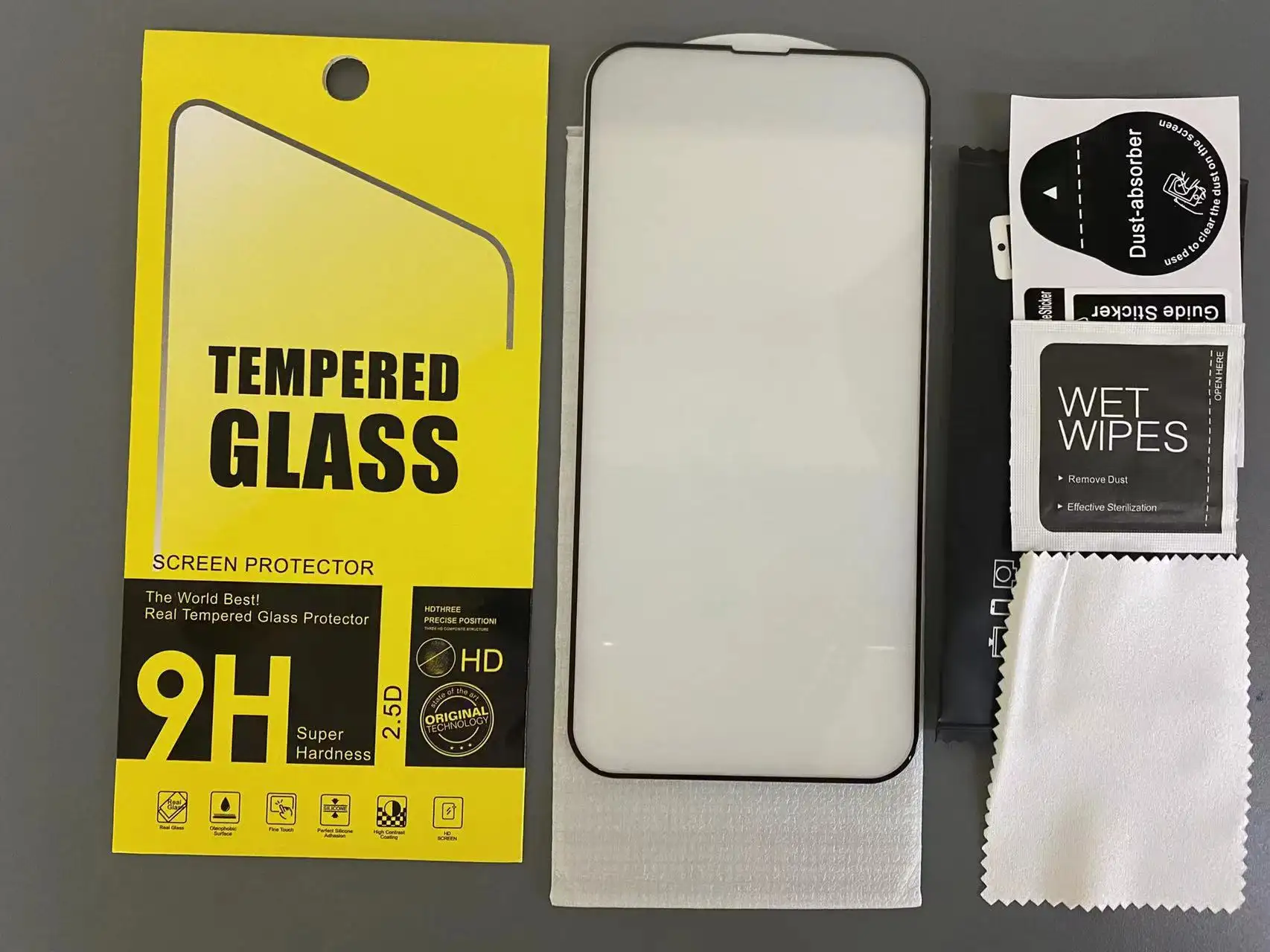 9H Anti Fingerprint HD Vidro Temperado Protetor de Tela para iPhone 15 14 13 12 Ultra Clear Protetor De Tela
