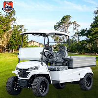 Voiturette de golf électrique à 2 places avec boîte de chargement, certifiée CE, Letsing