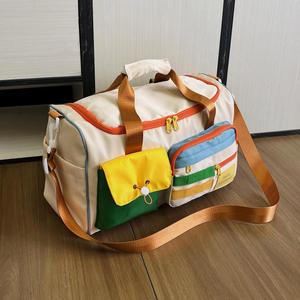 Summer Travel Duffle <b>Bag</b> Shoe Compartment Water Resistant Lightweight Foldable Weekender <b>Overnight</b> Gym Sports <b>Bag</b> Dry Wet - Product Image 5