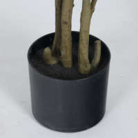 Planta Artificial de Ficus Altissima en Maceta, Decoración de Interiores para Oficina, Hogar y Jardín, Plantas Falsas, Vegetación Artificial