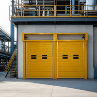 Porte à enroulement rapide automatique à spirale turbo avec lames en alliage d'aluminium pour entrepôt industriel