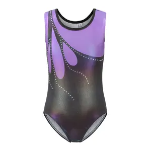 Nieuwe Komende Hot Koop Hoge Kwaliteit Shiny Spandex Steentjes Kids Meisjes Kinderen Goedkope Gymnastiek Leotards