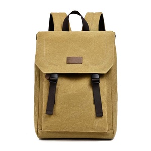 Minimalist Canvas <b>Backpack</b> 20-37L Waterproof Daily Use Unisex Soft Handle Zipper Closure - Product Image 4