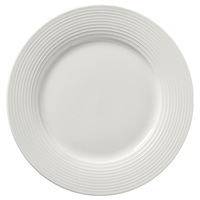 Assiette de dîner élégante en céramique blanche, design moderne, ensemble d'assiettes de présentation en céramique pour mariage, événement, fête