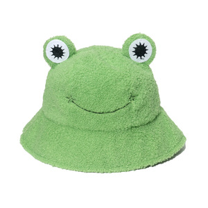 Gorro de Pescador de Rana Esponjosa, Bonito y Cálido, Verde, de Dibujos Animados, para Deportes al Aire Libre en Invierno - Product Image 2