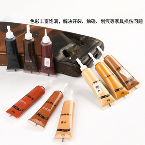 Stylo de réparation pour meubles en bois, outil de retouche pour rayures et bosses sur portes et sols avec outil de jointoiement pour vernis - Product Image 3