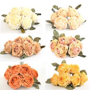 Yapay çiçek çok katmanlı izgara kenar gül sevgililer günü hediyesi ipek çiçek parti süslemeleri düğün dekor çiçekler - Product Image 2