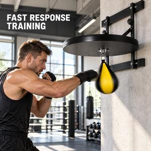 Adjustable Height Punching Ball PU Leather Speed Bag Steel Tube Wall Mounted Boxing Training Equipment - Product Image 4