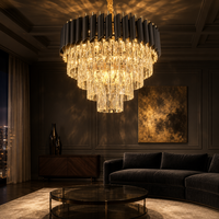 Lustre suspendu moderne personnalisé en cristal, style nordique de luxe, pour hôtel, salon, décoration de mariage